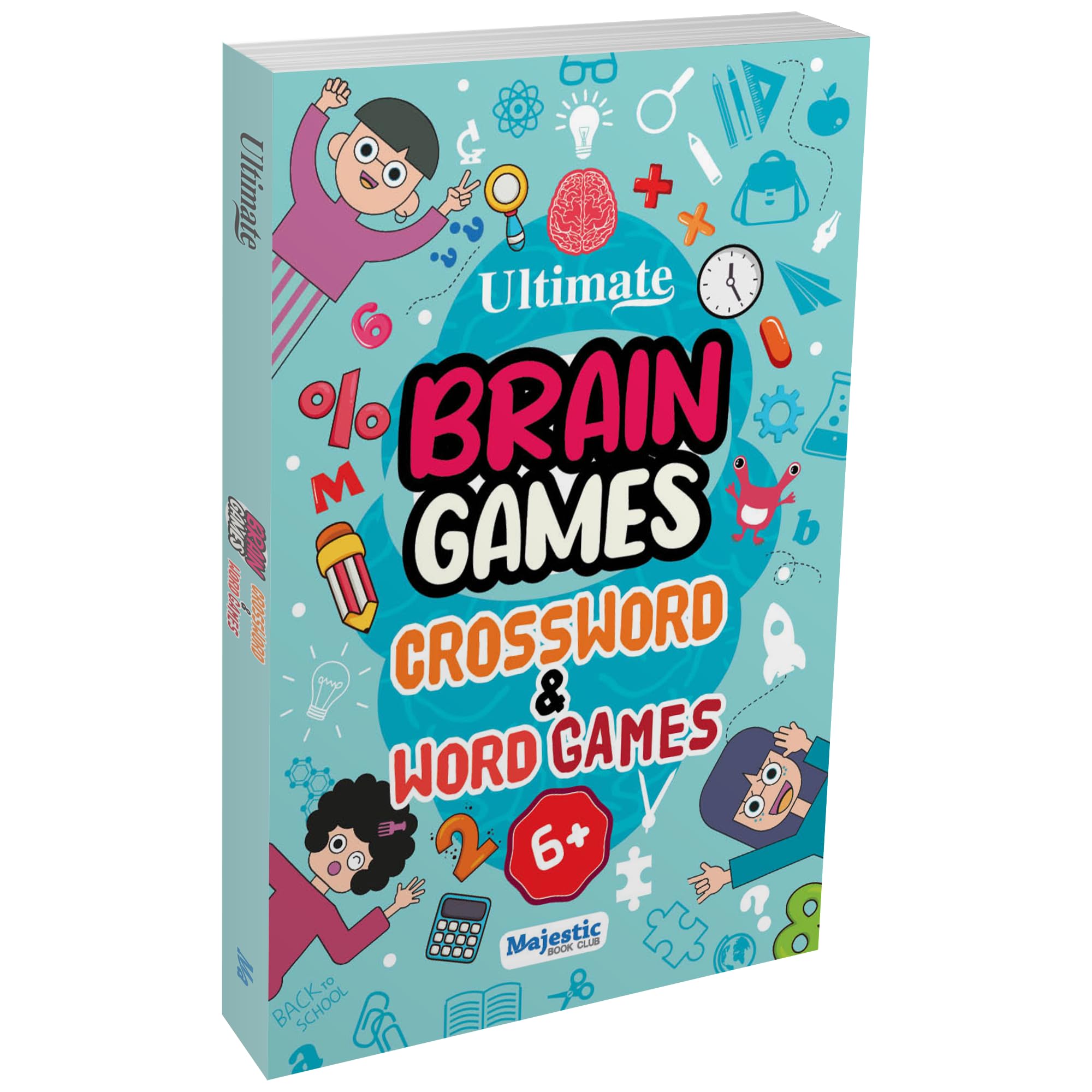 Crossword & Word Games for Kids (Ages 6+)  Ultimate Brain Games: 120+ Fun Word Puzzles to Improve Vocabulary and Spelling  | T