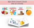 Baby board books collection  ABC, Wild Animals Fruits and Numbers : interactive board books for early learners, fun learning bo