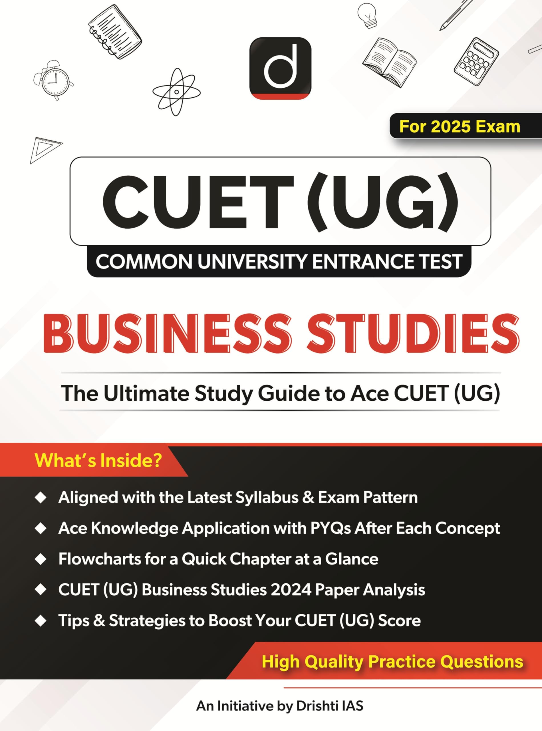 Cuet (Ug) 2025 Business Studies Study Guide | Drishti Cuet | Comprehensive Preparation For Central Universities Entrance Exam | 
