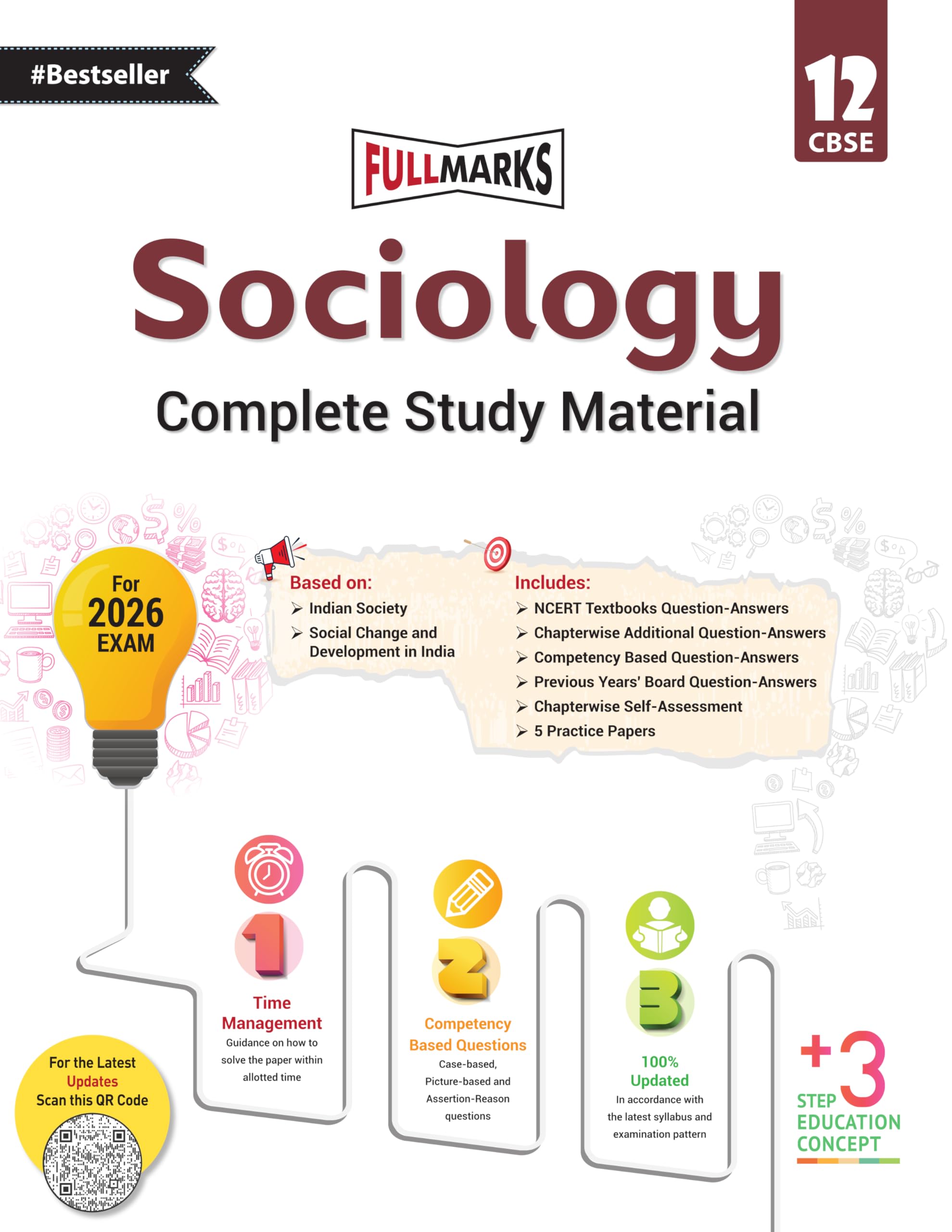 Full Marks Sociology Complete Study Material Class 12 | Based on Latest NCERT Textbook Sociology (Indian Society, Social change 