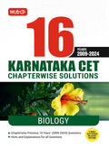 MTG 16 Years Karnataka CET Chapterwise Solutions Biology PYQ Book For 2025 Exam  KCET Previous Year Solved Question Papers | KC
