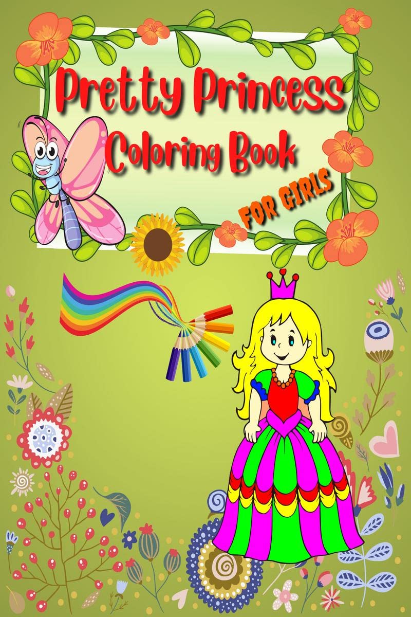 Pretty Princess Coloring Book : My Activity Book of Pretty Pink Fun for Girls 48