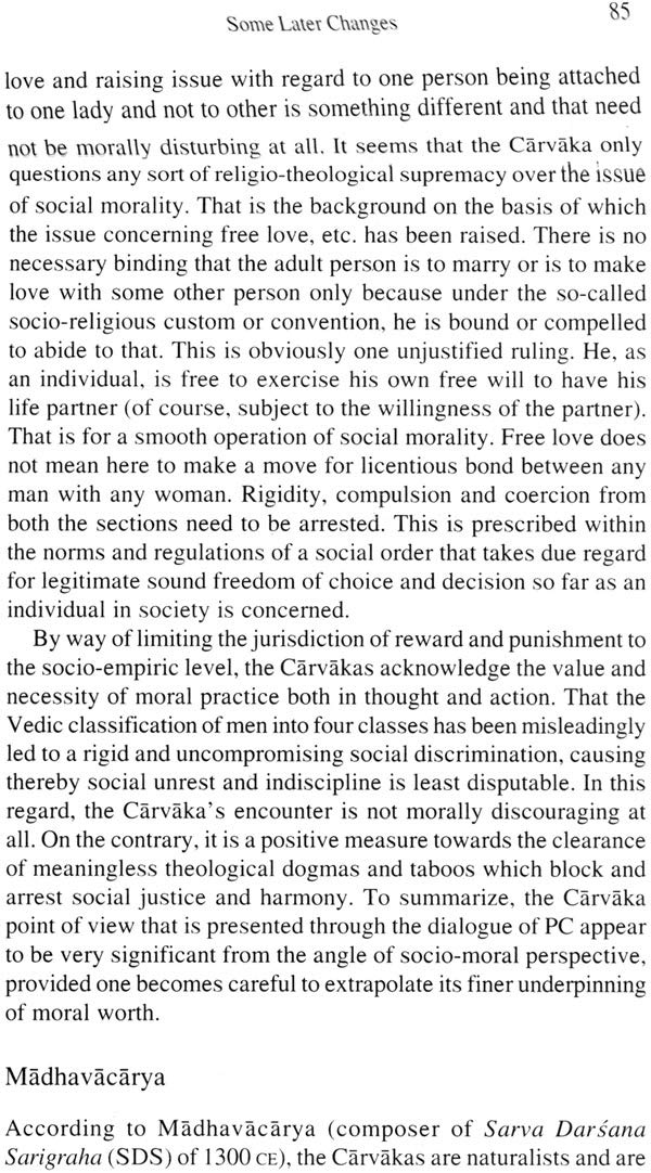 Ethics in Indian Materialist Philosophy ( In its Social persspective) New