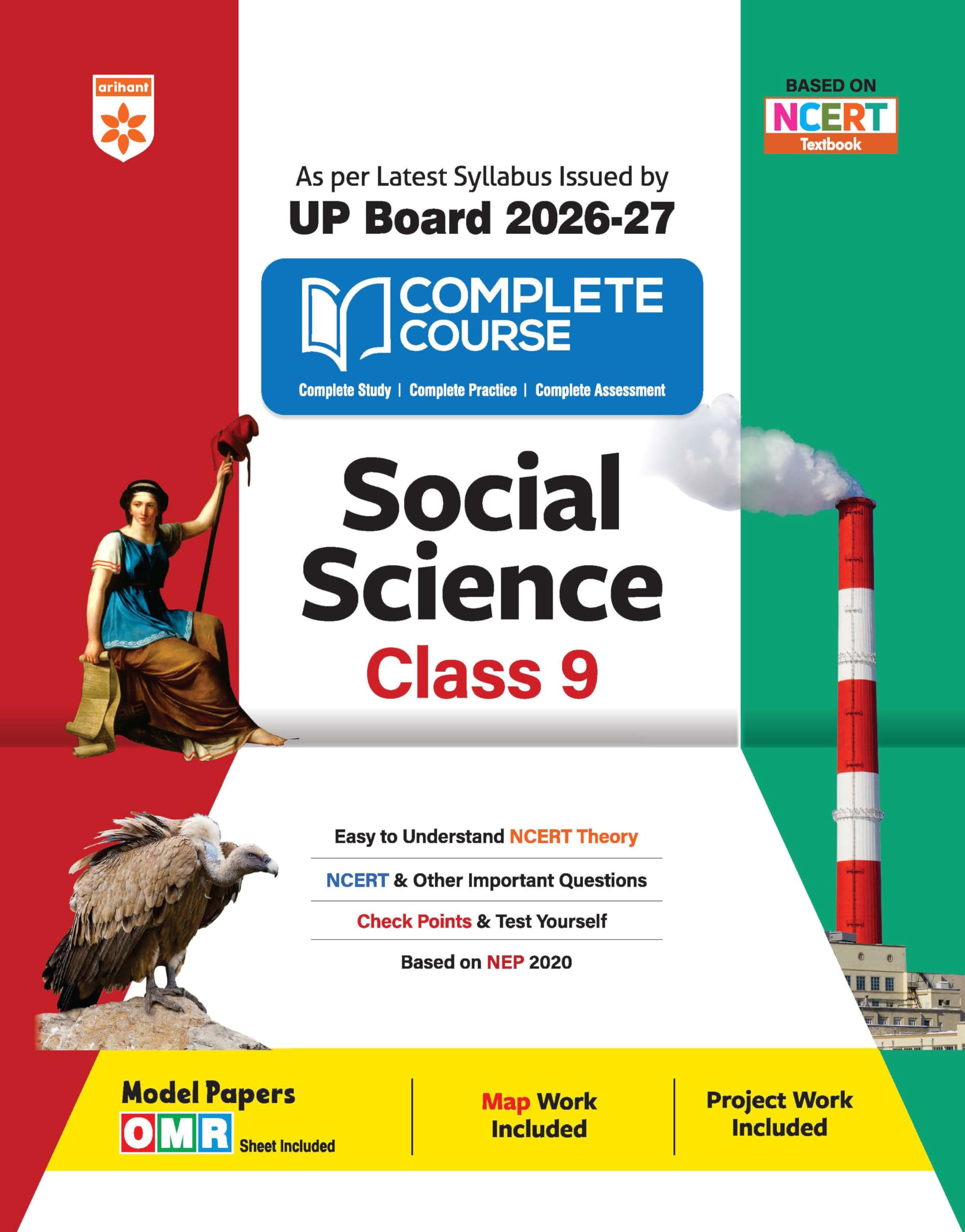 Arihant UP Board 202627 Complete Course Social Science Class 9 | Based on NCERT Textbook | NEP 2020 | Chapter Tests, Topic Test