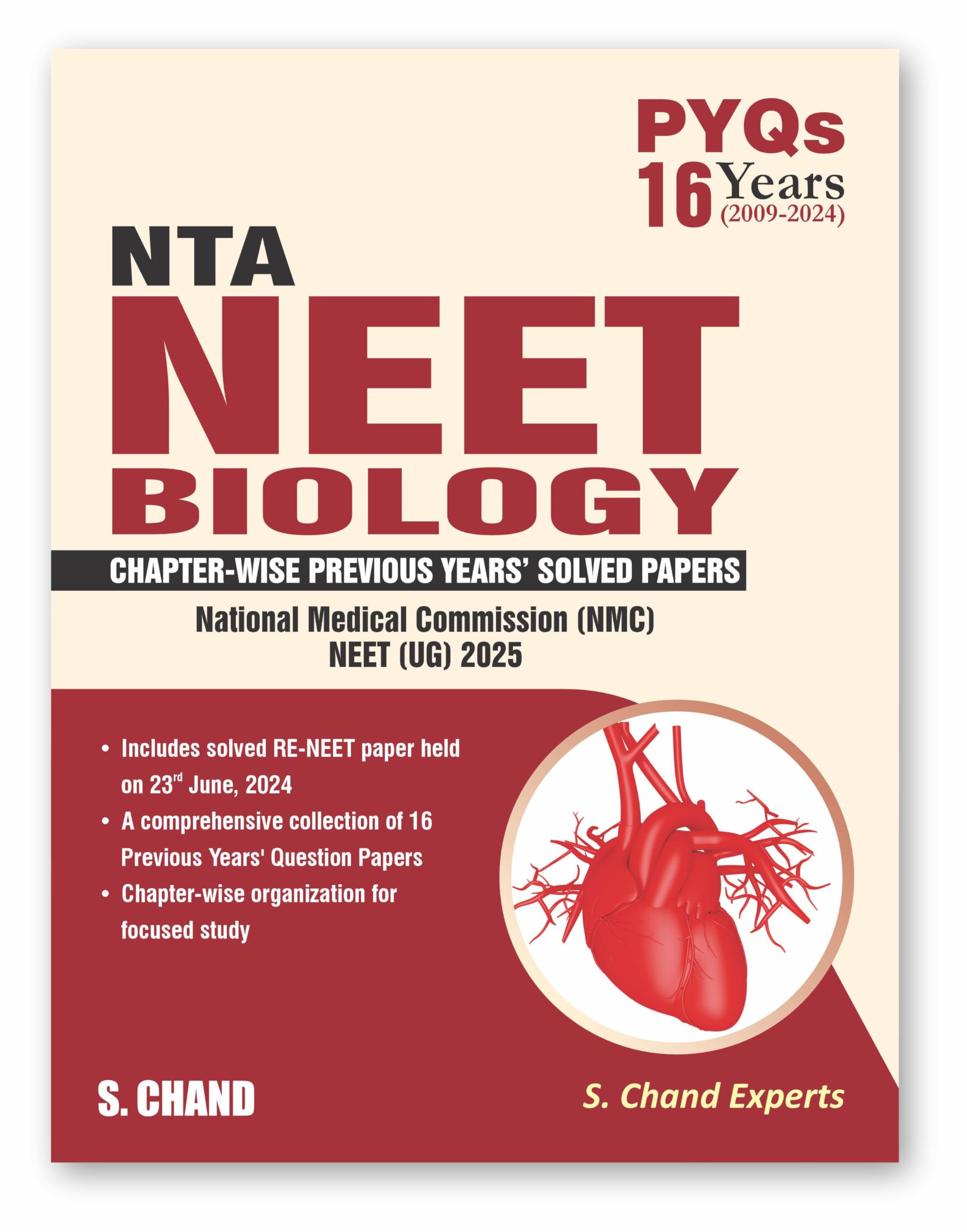 PYQs 16 Years (20092024) NTA NEET Biology Previous Year Solved Question Papers with NEET PYQ Chapterwise Topicwise Solutions Bi
