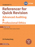 Taxmanns Referencer for Quick Revision | Advanced Auditing & Professional Ethics (Paper 3 | Audit)  Amended & updated book co