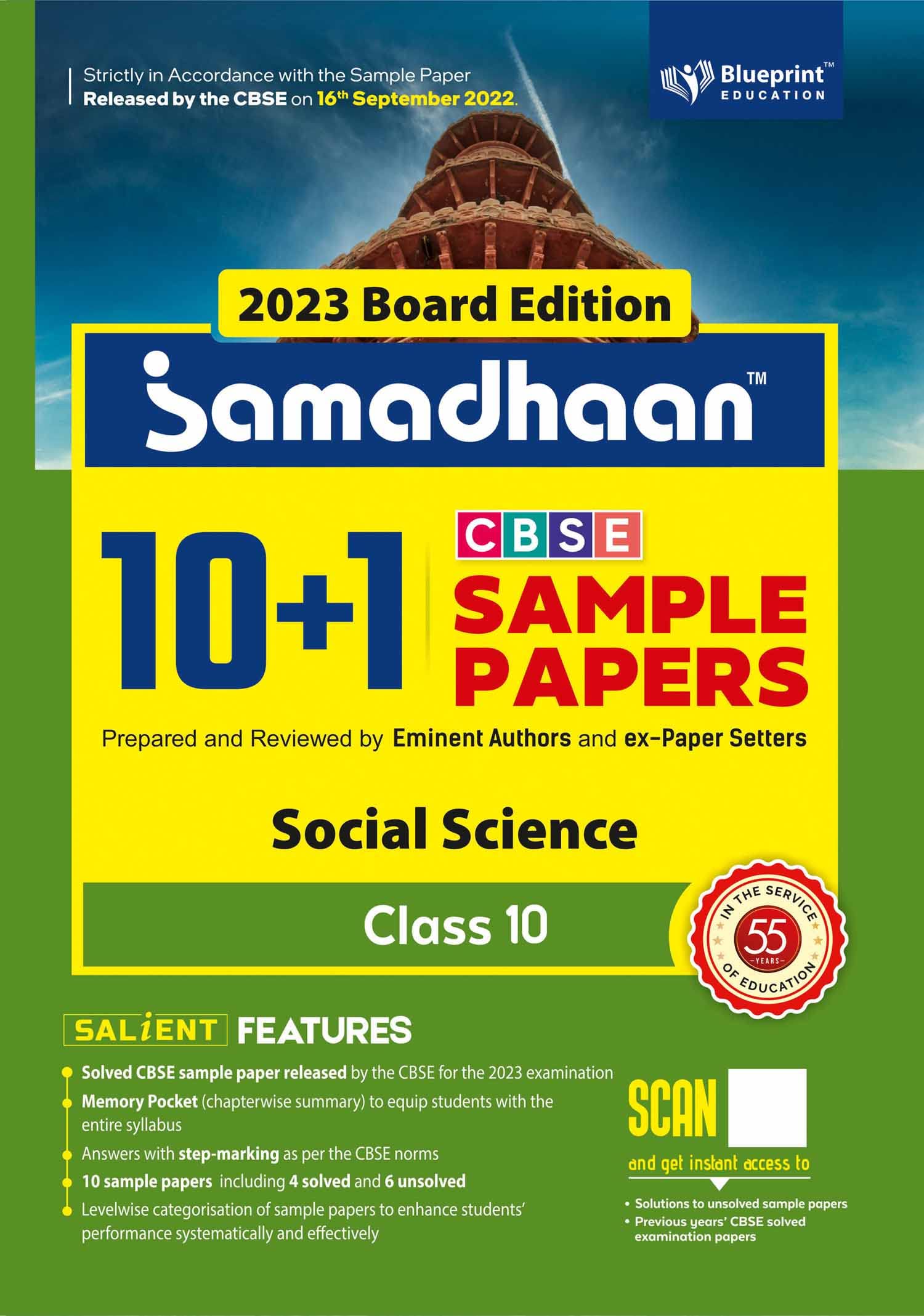 Samadhaan 10+1 Cbse Sample Paper Class 10 Social Science For 2023 Cbse Board (Based On Cbse Sample Paper Released On 16Th Septem