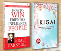Motivational Books In English|Self help books In English| How to Win Friends & Influence People + Ikigai : Japanese Art of stay