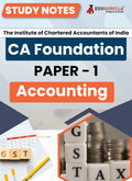 Ca Foundation Paper 1 : Accounting Study Notes For Complete Preparation | According To The New Syllabus 2024 By Icai