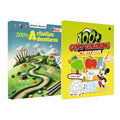 Activity Book with Copy Coloring Book Combo Set of 2 Books For Kids Aged 3+ Years Old | Puzzles, Mind Games, Maze & Challenges F