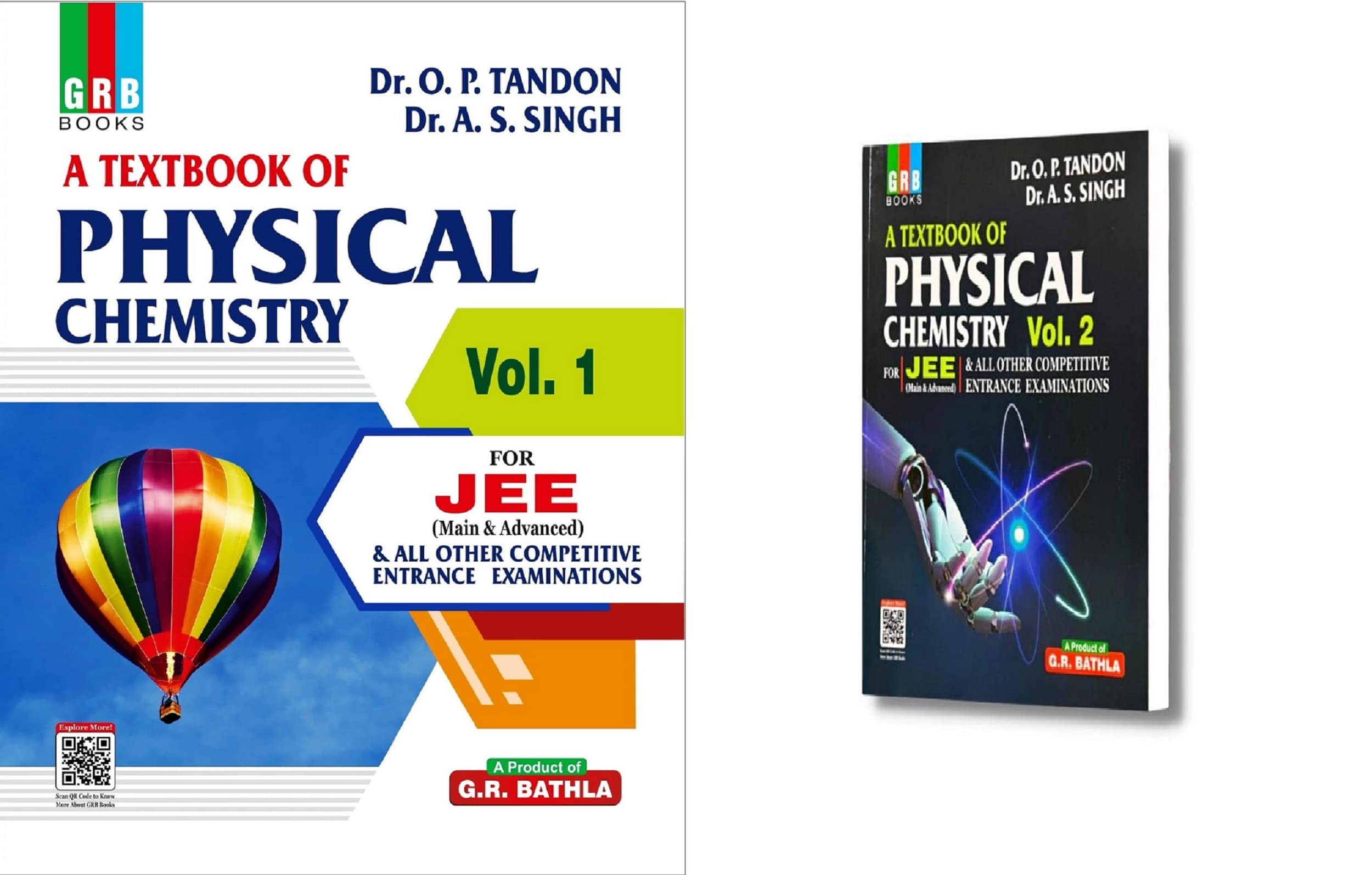 GRB A Textbook of Physical Chemistry (Vol  1 & Vol  2) for JEE (Main & Advanced) and All Other Competitive Entrance Examinatio