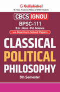 Gullybaba IGNOU CBCS BA (Honours) 5th Sem BPSC111 Classical Political Philosophy in English