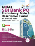 Target Sbi Bank Po Preliminary, Main & Descriptive Exams  20 Practice Sets & Past Papers (2021  15) 11Th Edition