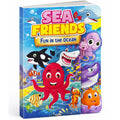 Hello Friend Books StepCut Board Book for Kids: Sea Friends  Learn Amazing Facts About Sea Animals: Sea Friends  An Amazing B
