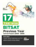 Disha 17 YearWise Bitsat Previous Year Solved Papers (2025  2009) 8Th Edition | Physics, Chemistry, Mathematics, English & Log