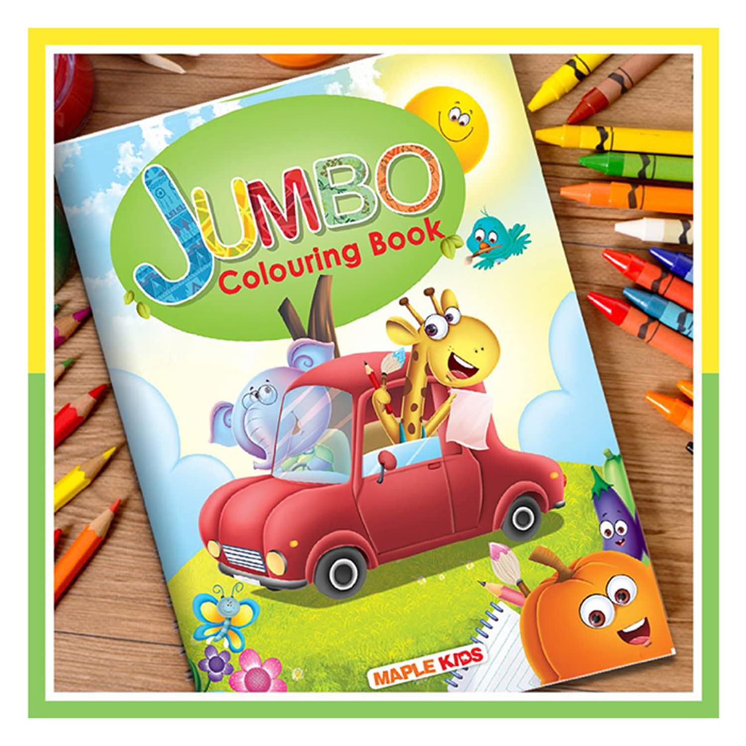 Jumbo Colouring Book  Activity Colouring Book for 3 to 5 years old kids  Gift to children for painting, drawing and colouring 
