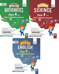 Olympiad Champs Science, Mathematics, English Class 4 With Past Questions 4Th Edition (Set Of 3 Books)