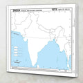 BIG  100 India PHYSICAL OUTLINE MAP FOR SCHOOL|Mapping Indias Physical Features