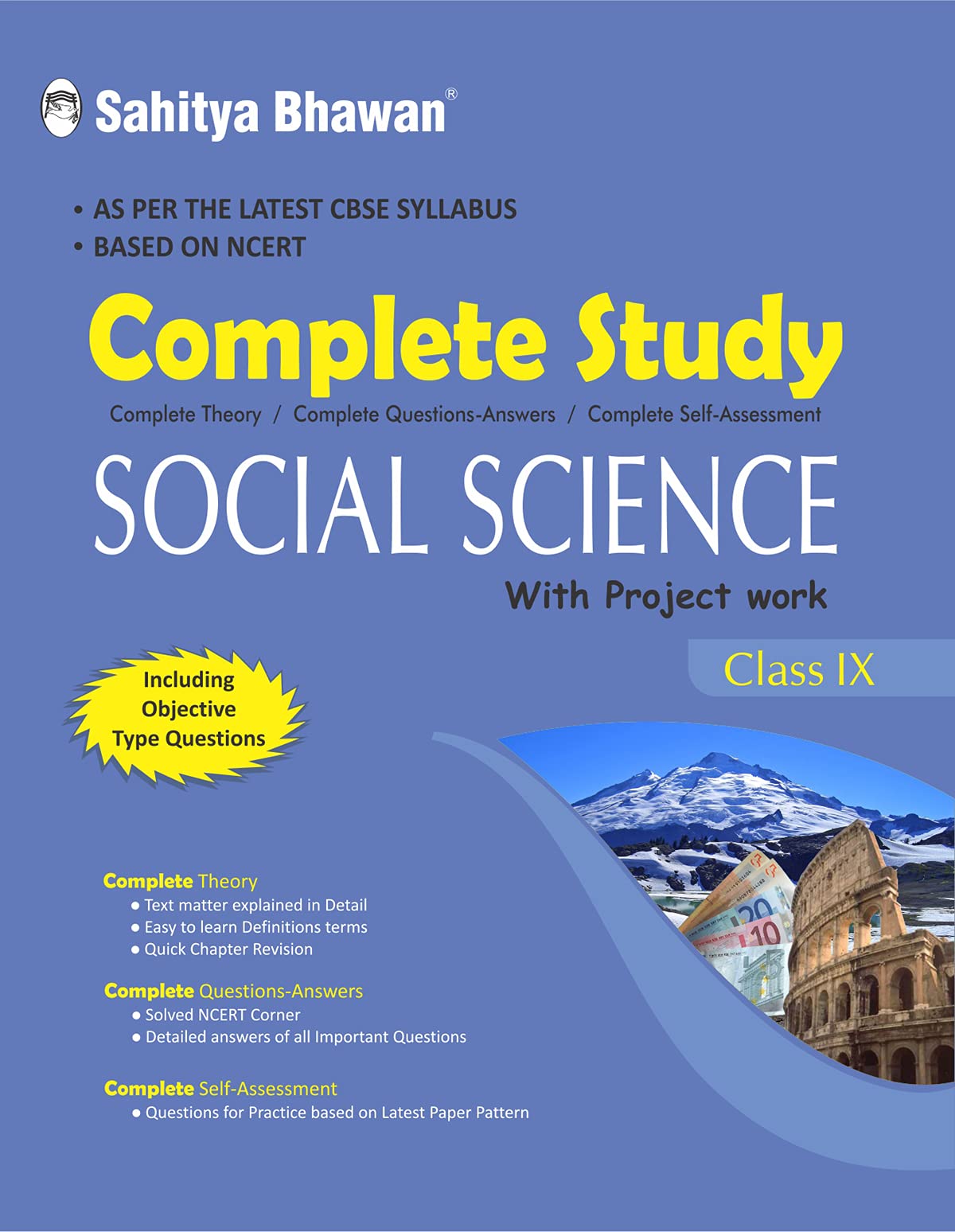 Sahitya Bhawan textbook for class 9 Social Science as per reduced syllabus and changed paper pattern for CBSE 2021 board exam