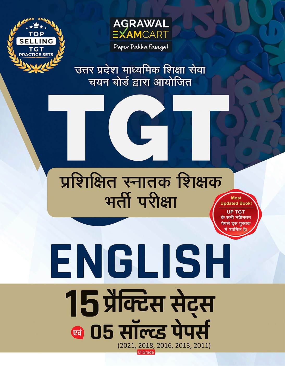 Examcart UP TGT Exam English Practice Book 2026 | Latest Exam Pattern Based 15 Practice Sets, 5 Previous Year Solved Papers & De