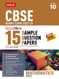 Mtg Cbse Class 10 Scoremore 15 Sample Papers Mathematics Basic Book For 20252026 Board Exam | ChapterWise CompetencyBased Que