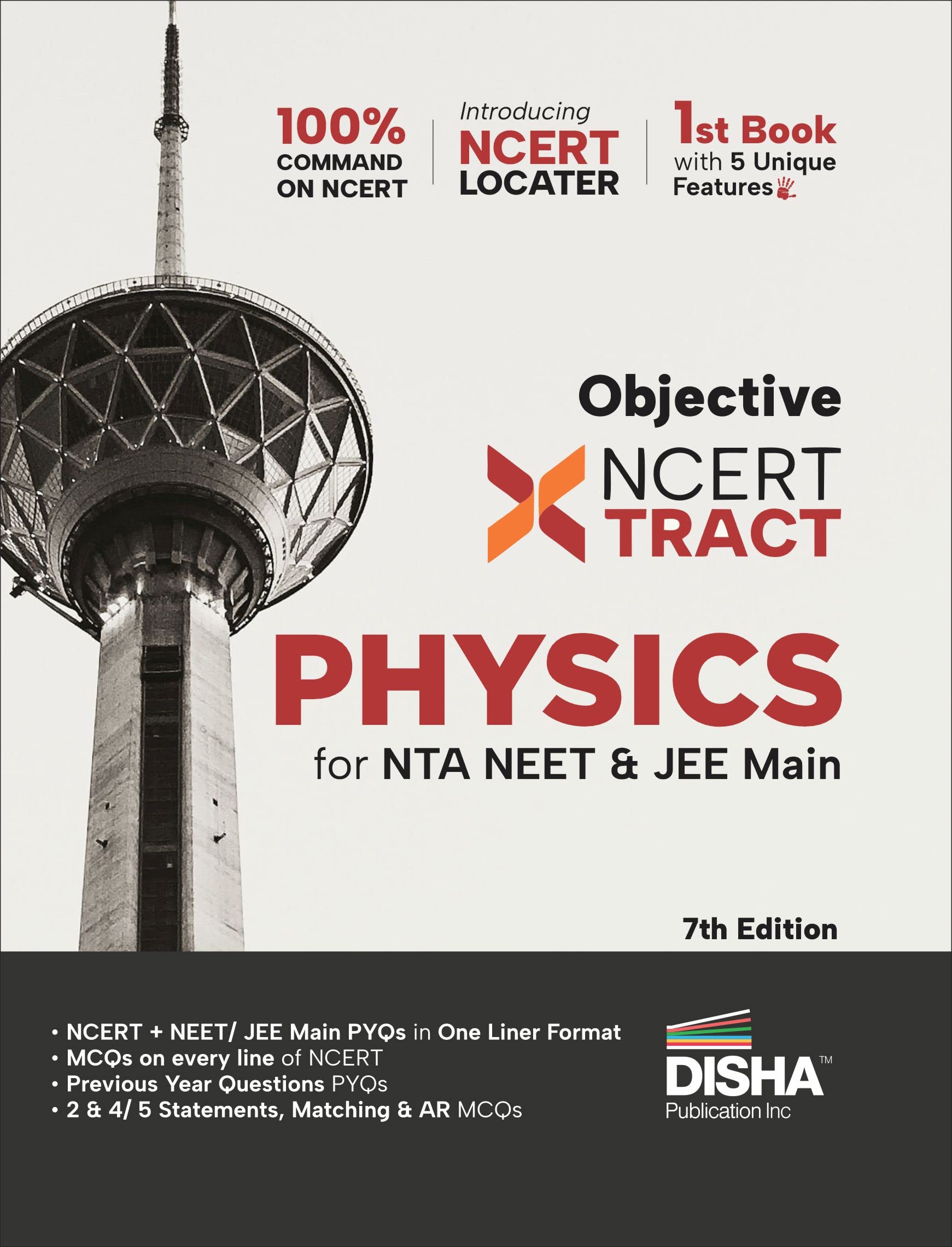 Disha Objective Ncert Xtract Physics For Nta Neet & Jee Main 7Th Edition | One Liner Theory, Mcqs On Every Line Of Ncert, Tips O