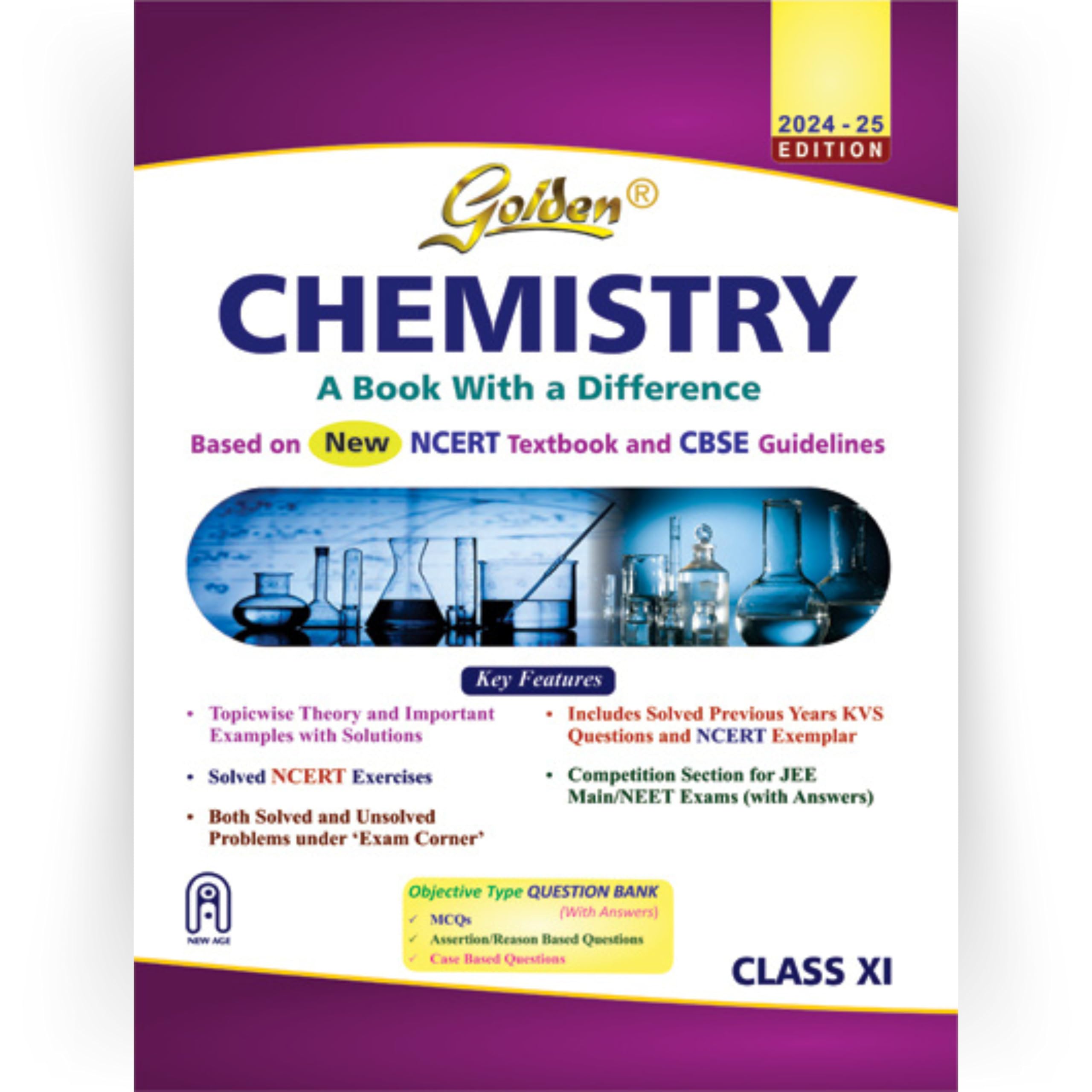Golden Chemistry Class Xi (Based On New Ncert Textbooks & Cbse Guidelines For 2026 Final Exams, Includes Objective Type Question