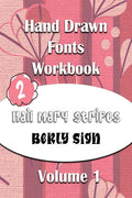 Hand Drawn Fonts Workbook : Hand Lettering