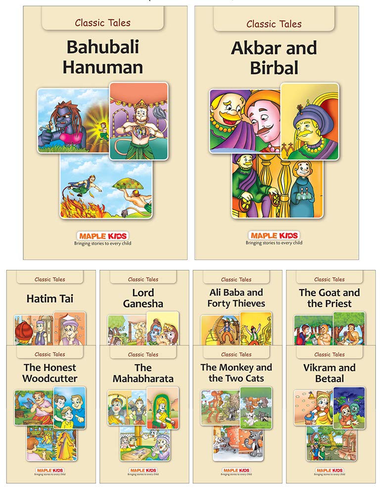 Maple Kids Indian Story Books (Illustrated) (Set Of 10 Books)