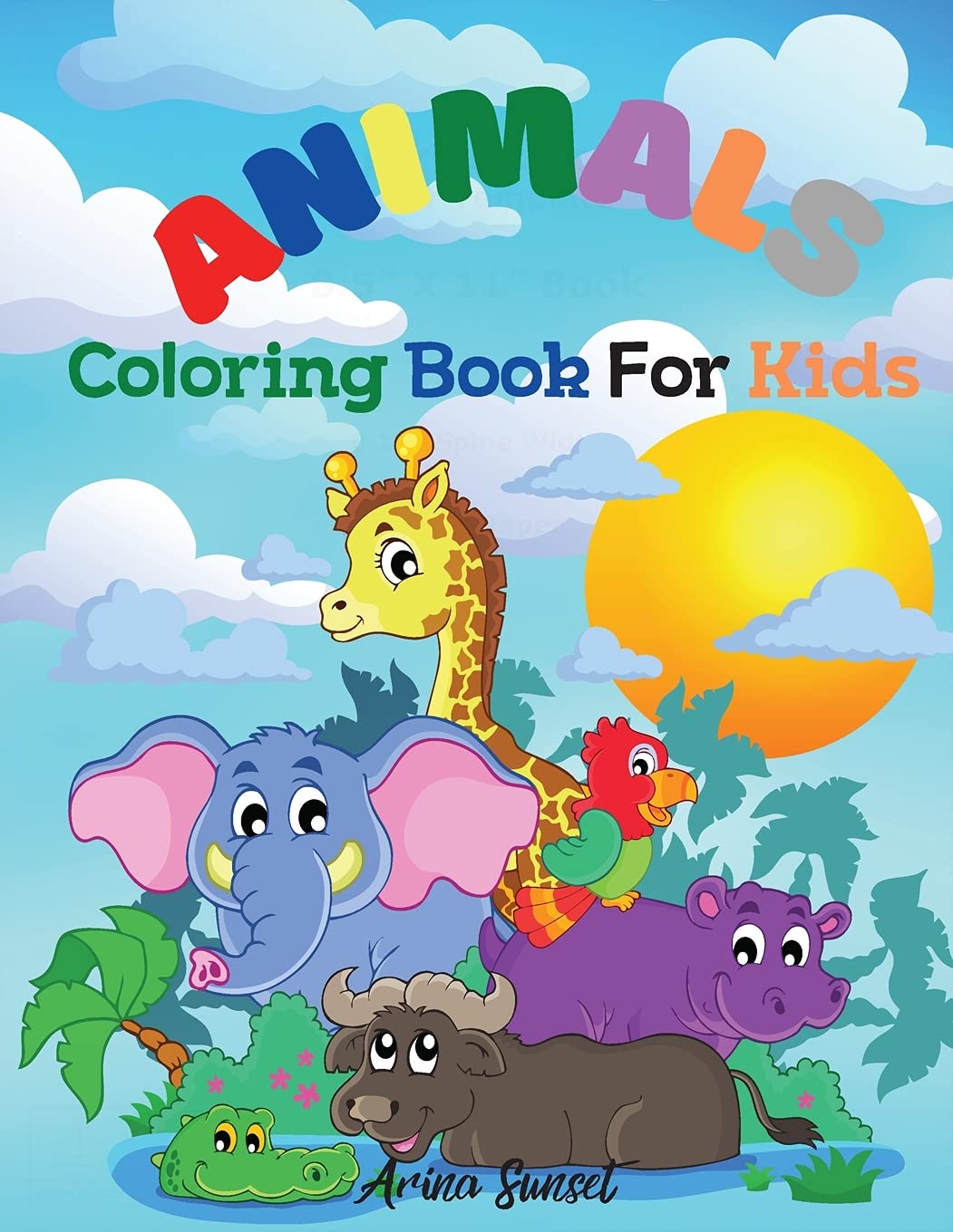 Animals Coloring Book For Kids: Cute Animals: Relaxing Colouring Book For Kids Ages 38, Boys And Girls, Easy To Color