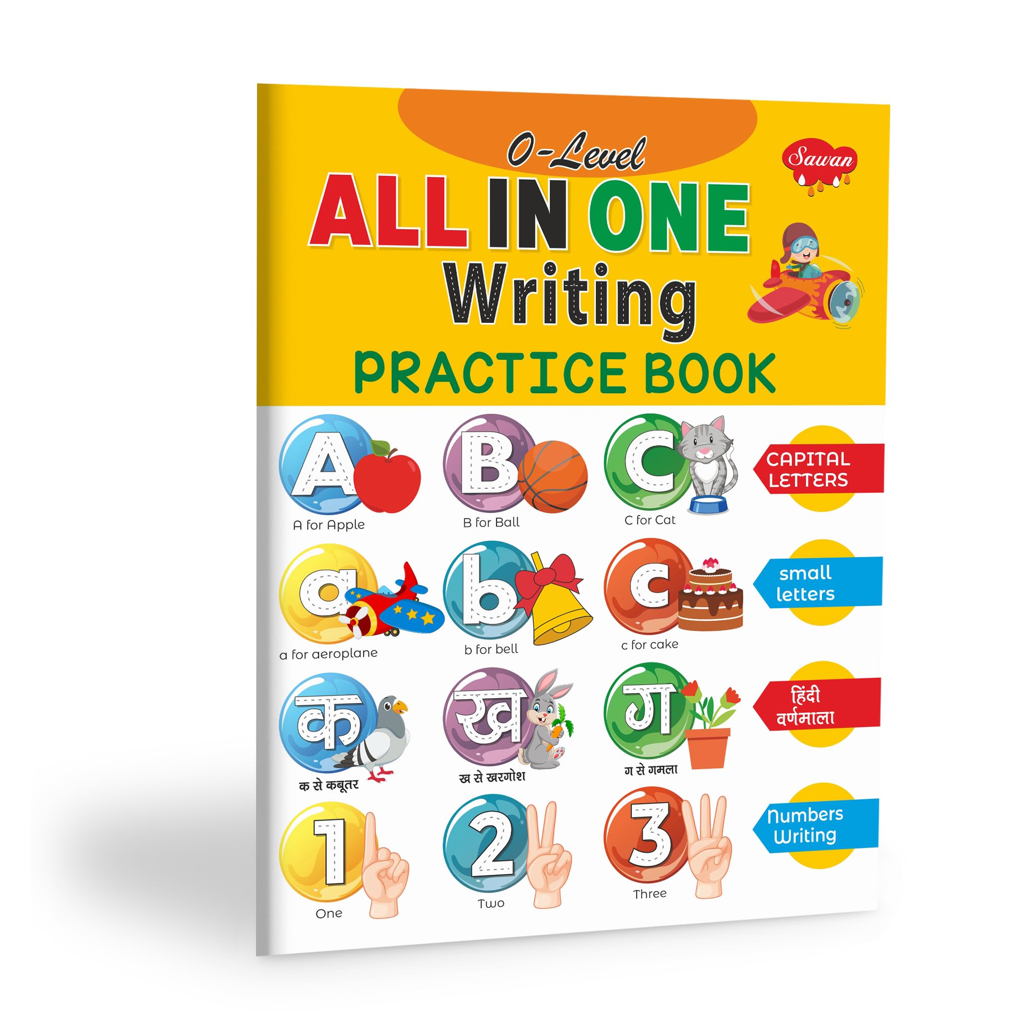 O  Level AllinOne Writing Practice Book for kids: Writing practice book, AllinOne learning book, Educational practice book 