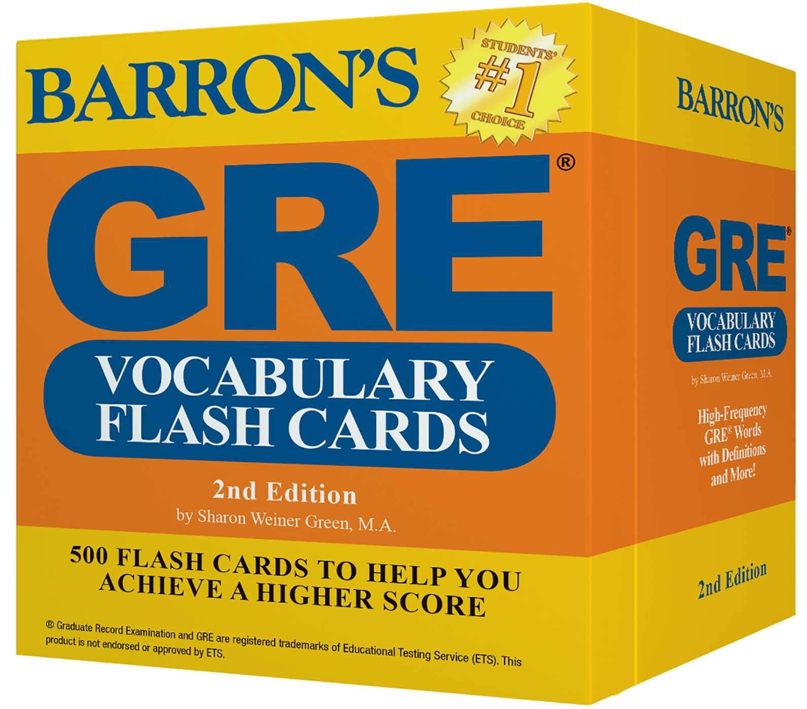 GRE Vocabulary Flash Cards (Barrons Test Prep)