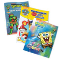 Awesome Set of 3 Copy Colouring Books | Spongebob Squarepants, Teenage Mutant Ninja Turtles & PAW Patrol: Puptacular | For 4 to 