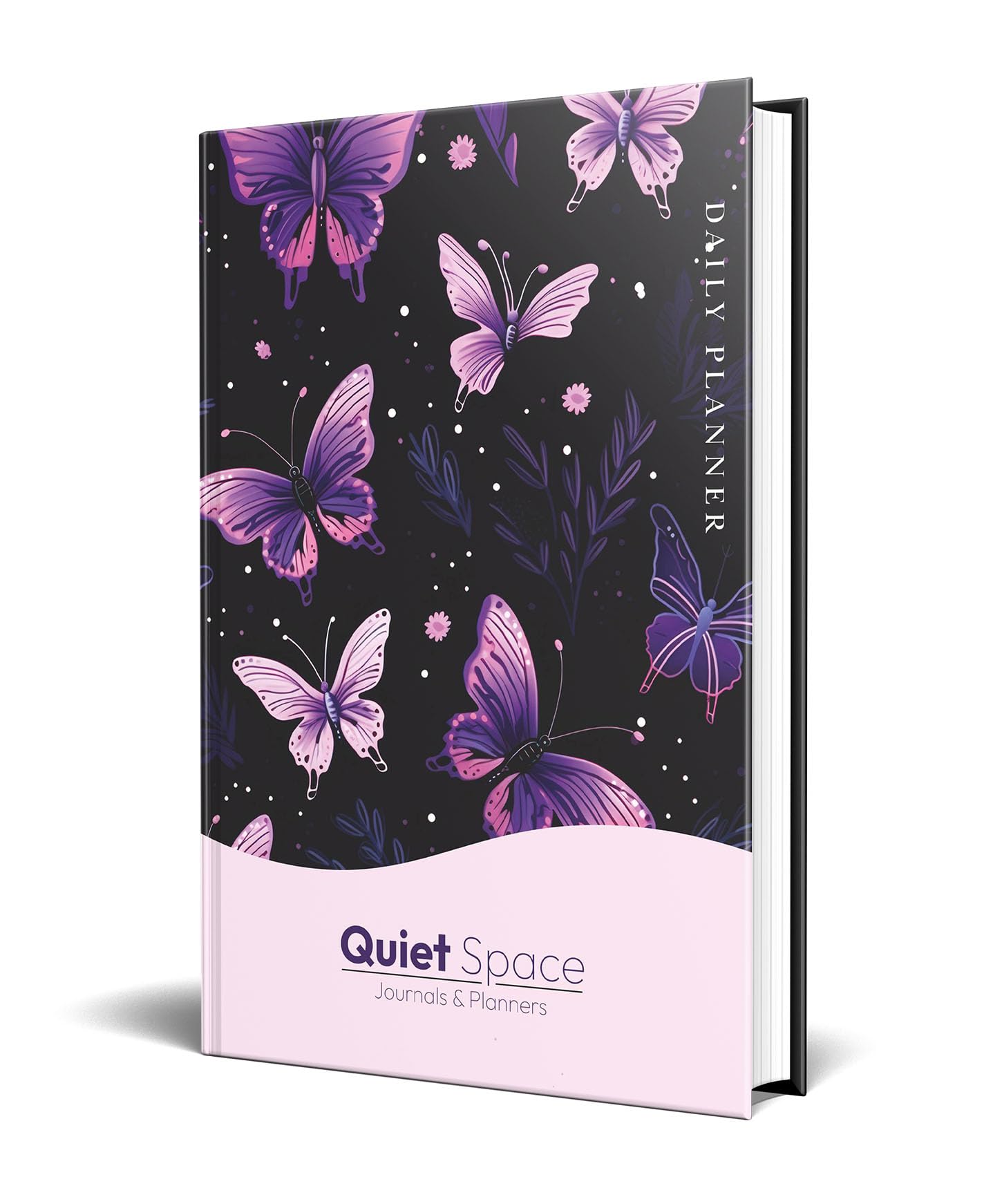 Quiet Space Daily Planner 2025  A5 Undated Hardbound Organizer & Journal Diary | To Do List Planner, Study & Weekly Schedule, M