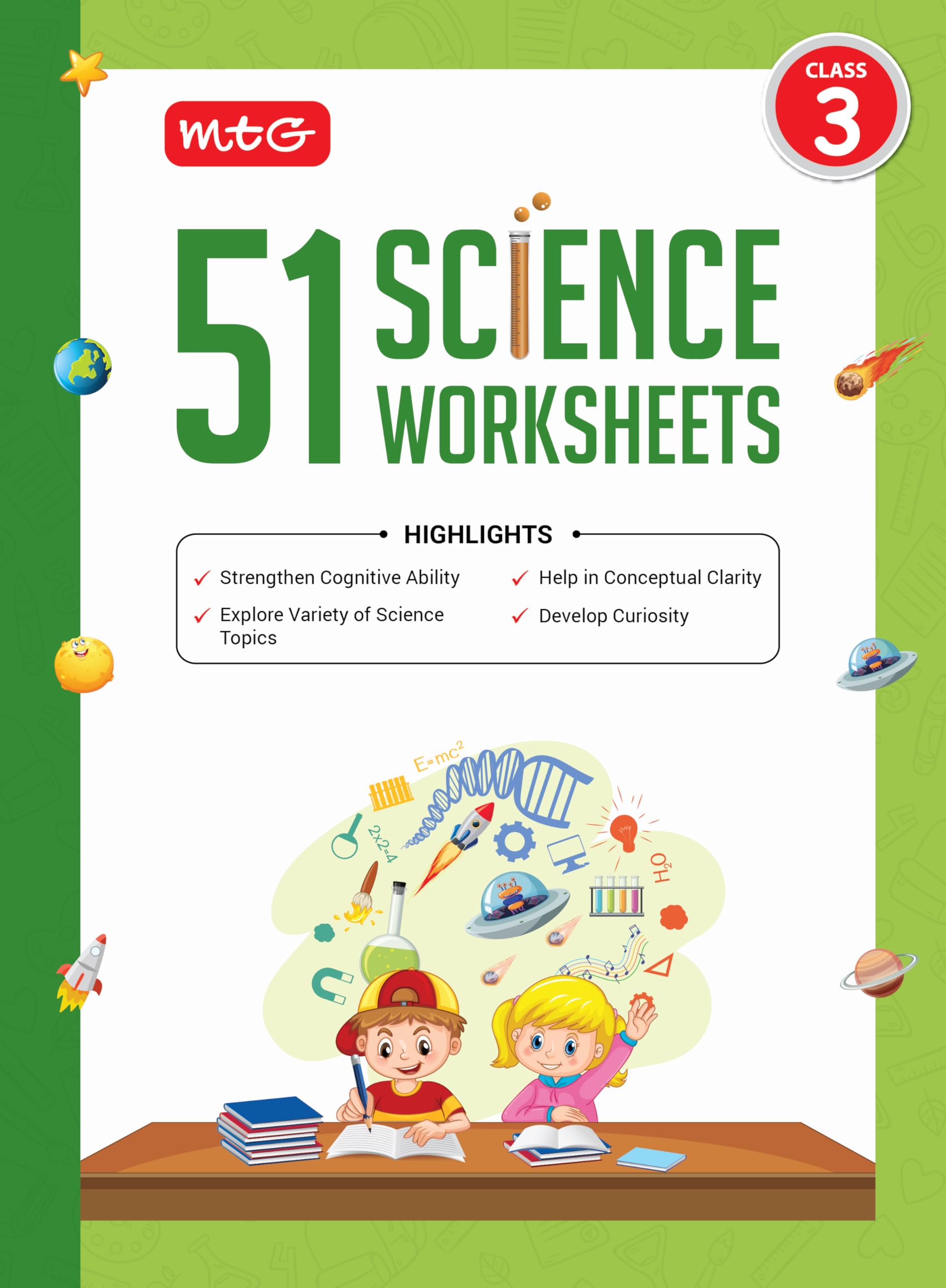 MTG 51 Science Worksheets Class 3  Science Workbook to Help in Conceptual Clarity | Strengthen Cognitive Ability | Develop Curi