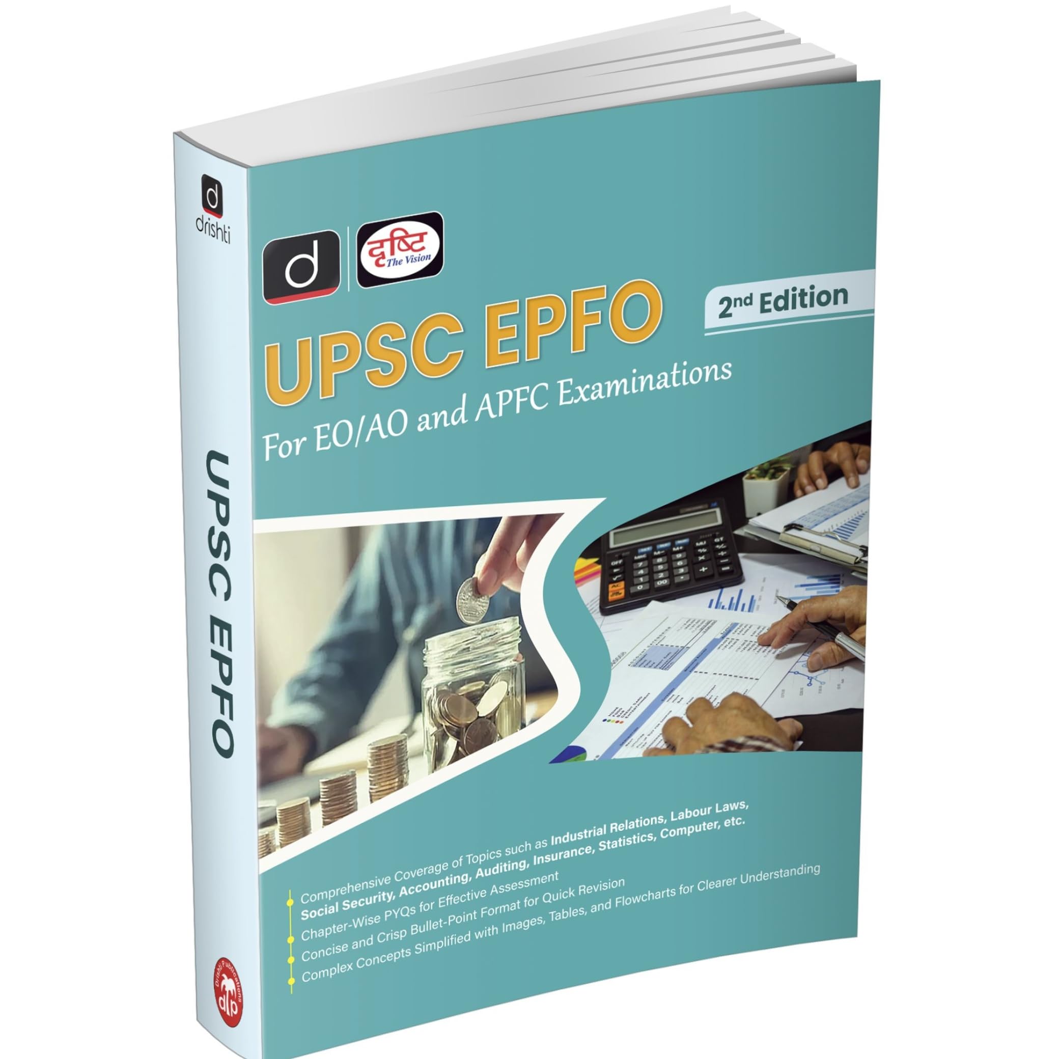 Drishti Ias Upsc Epfo Apfc Book 2025, For Eo/Ao And Apfc Examination, 2Nd Edition