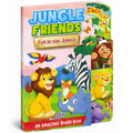 Hello Friend Books StepCut Board Book for Kids: Jungle Friends  Learn Amazing Facts About Jungle Animals: Jungle Friends  An 