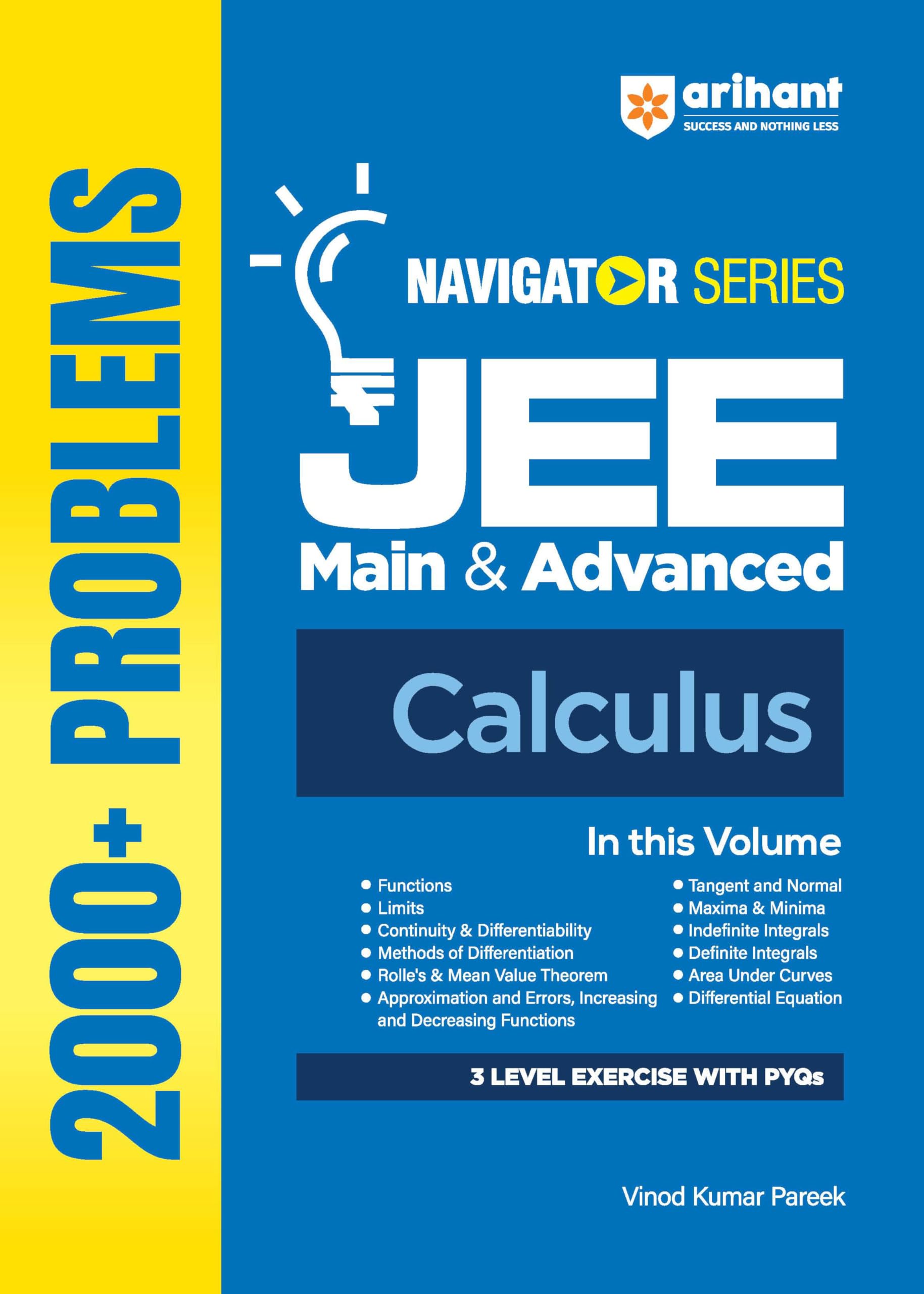 Arihant Navigator Series JEE Main & Advanced 2027  Calculus | 2000+ Problems | Limits, Continuity, Differentiation, MaximaMini