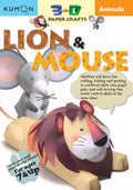 Animals Lion & Mouse (Kumon 3D Paper Craft Workbooks)
