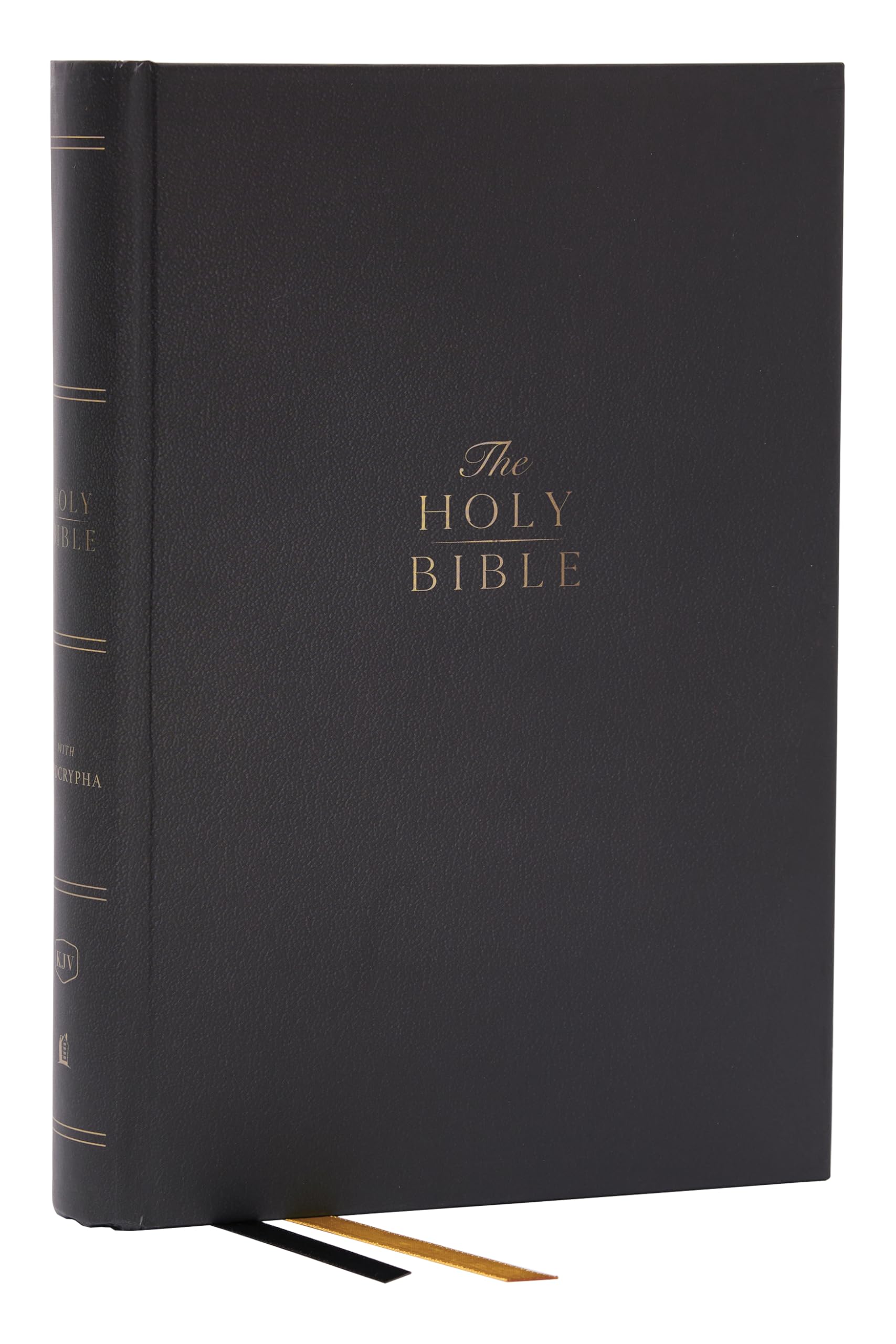 KJV: King James Version, Black, Hardcover, CenterColumn Reference With Apocrypha, Red Letter, Comfort Print