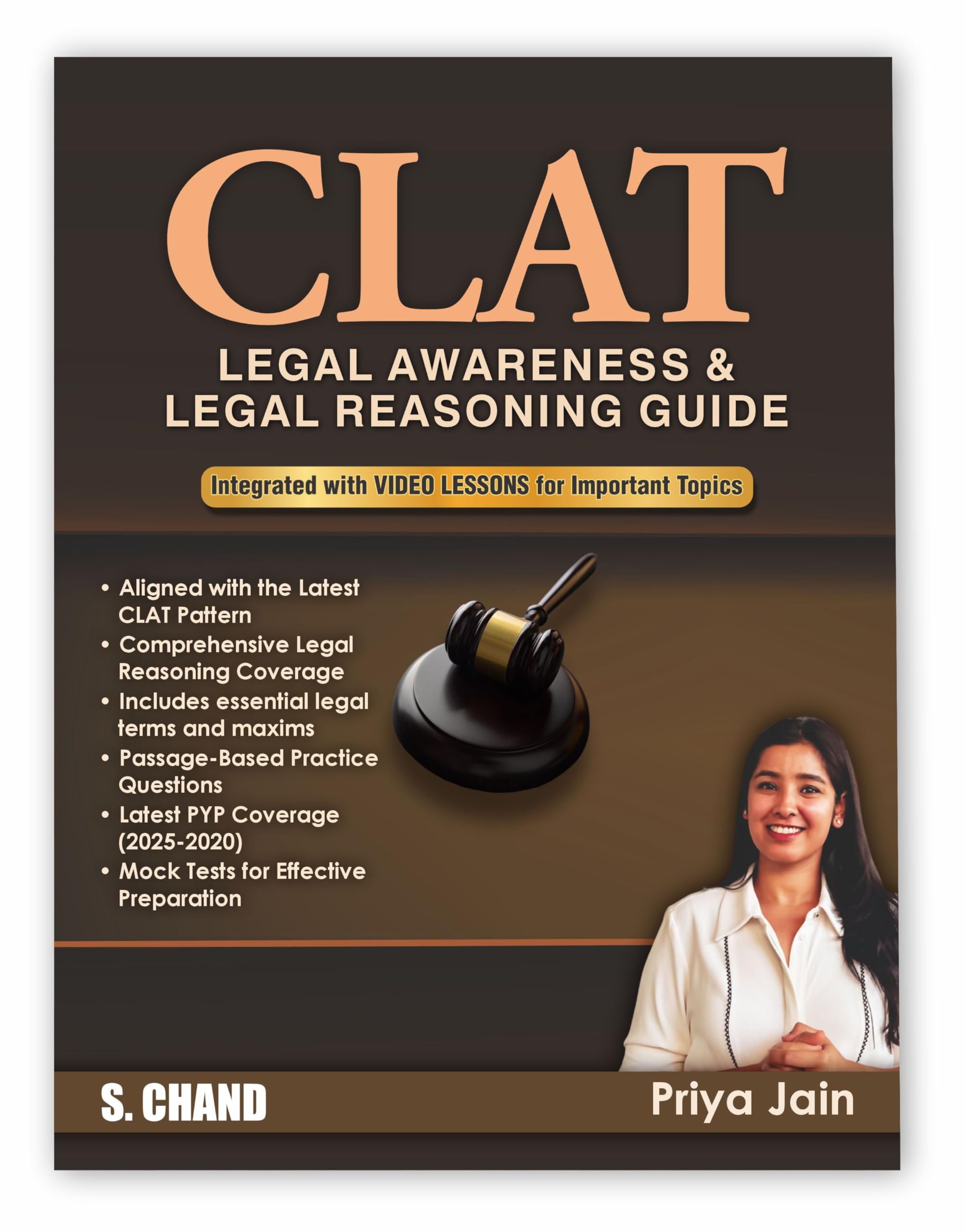 CLAT LA/LR Legal Awareness & Legal Reasoning Guide Book 2025  2026 for Exam Preparation | By Priya Jain | Common Law Admission 