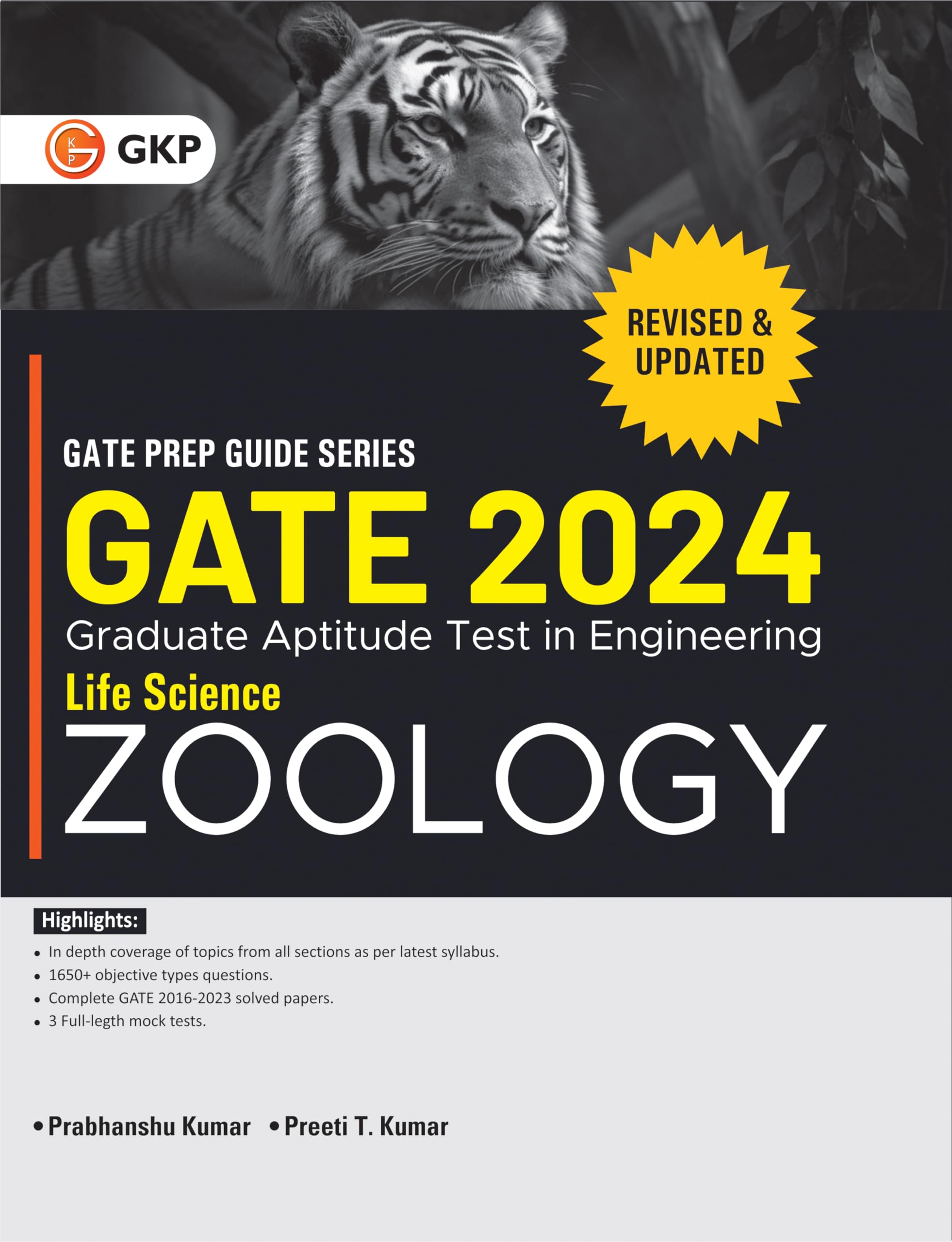 Gate 2024 : Life Science  Zoology  Guide By Dr. Prabhanshu Kumar, Er. Preeti Tripathi