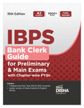 Disha Ibps Bank Clerk Guide For Preliminary & Main Exams With ChapterWise Pyqs 15Th Edition | 42 Chapters | 4100+ Mcqs | Fully 