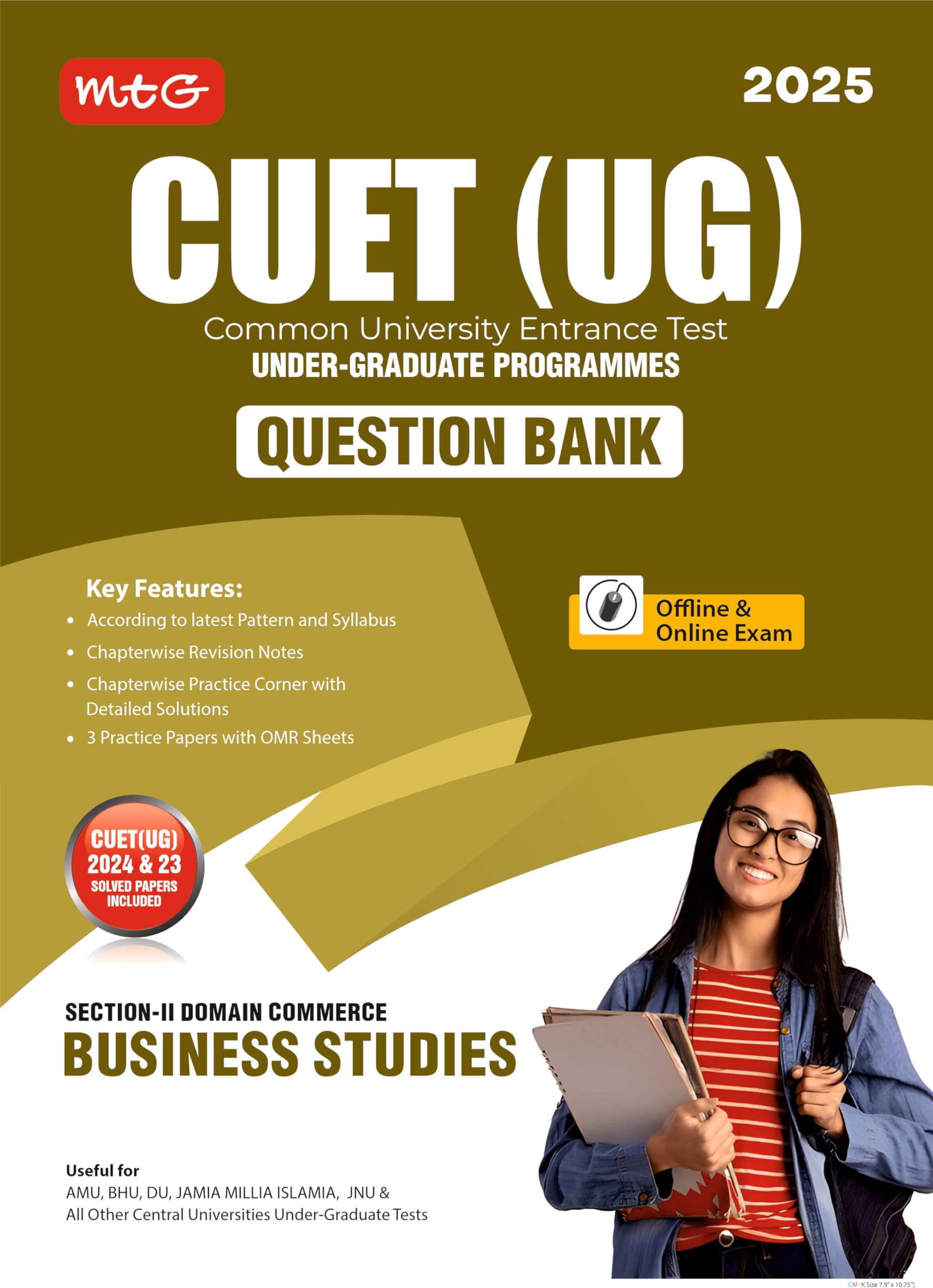 MTG NTA CUET (UG) Chapterwise Question Bank Business Studies With Practice Papers & OMR Sheet | Entrance Exam Preparation Book 2