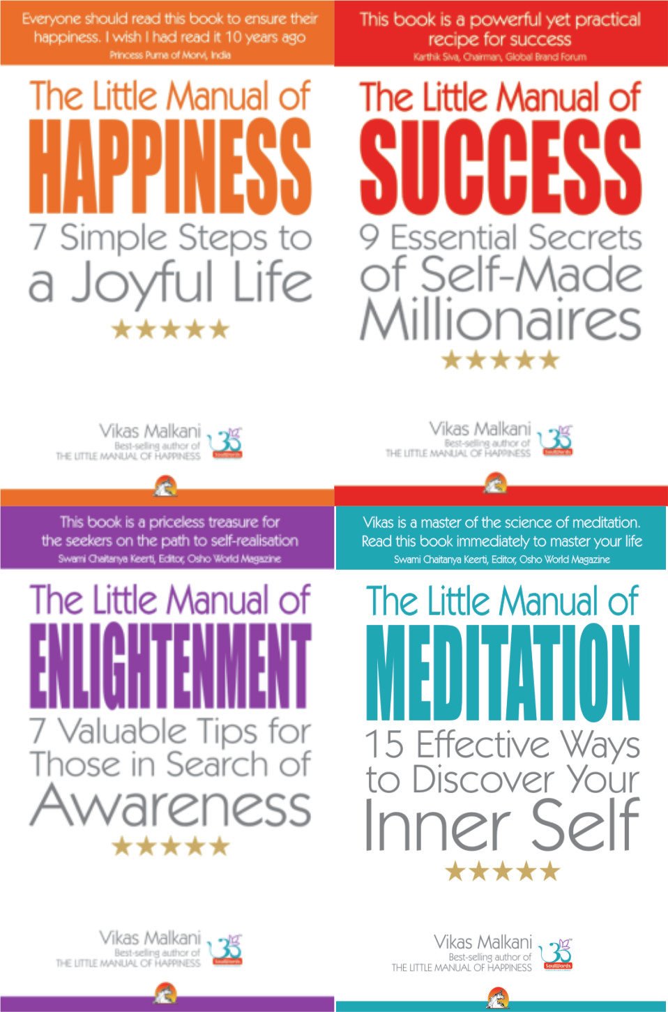 The Little Manuals of Hapiness, Success, Enlightenment and Meditation