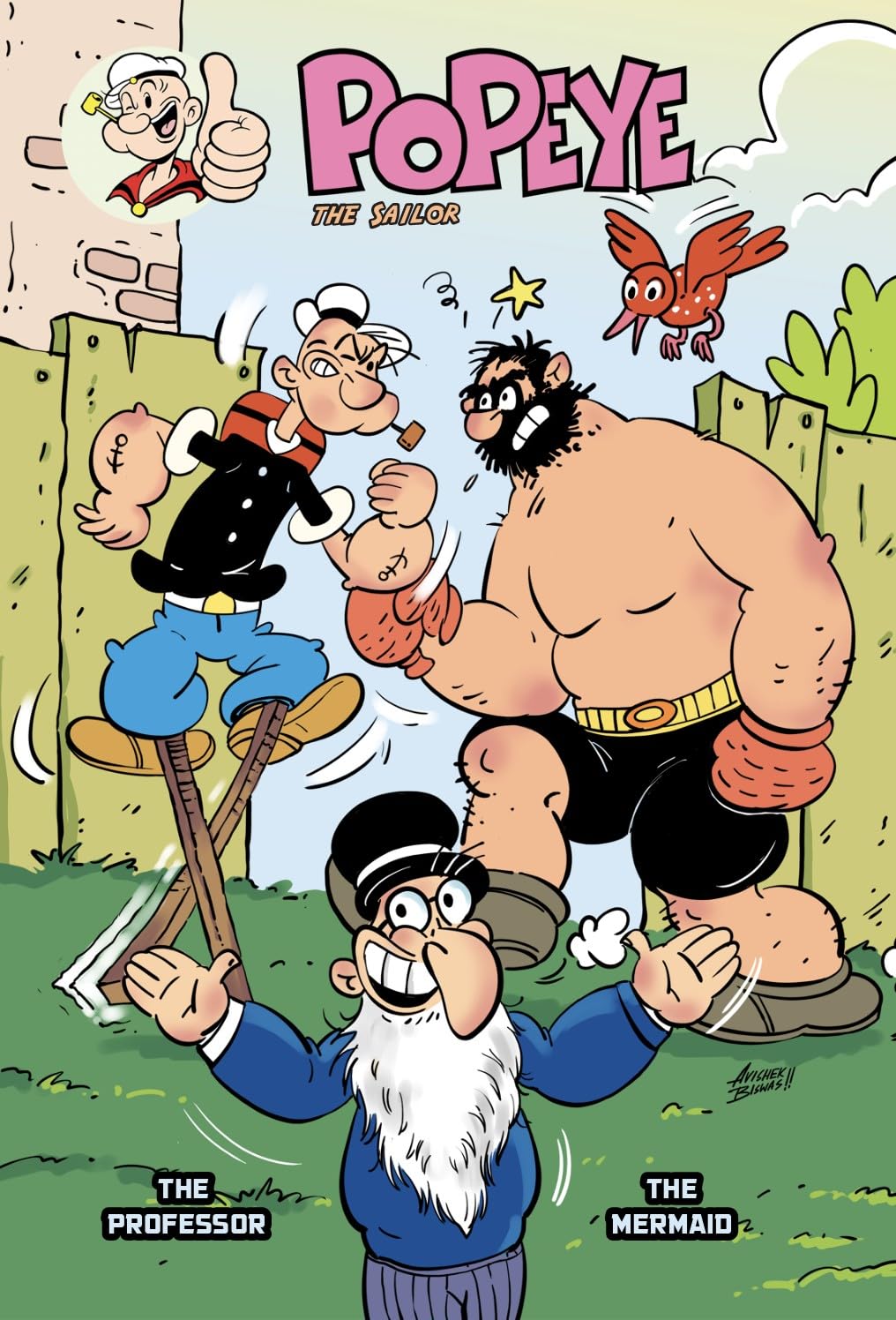 The Professor & The Mermaid: Popeye The Sailor | Illustrated Comic Book