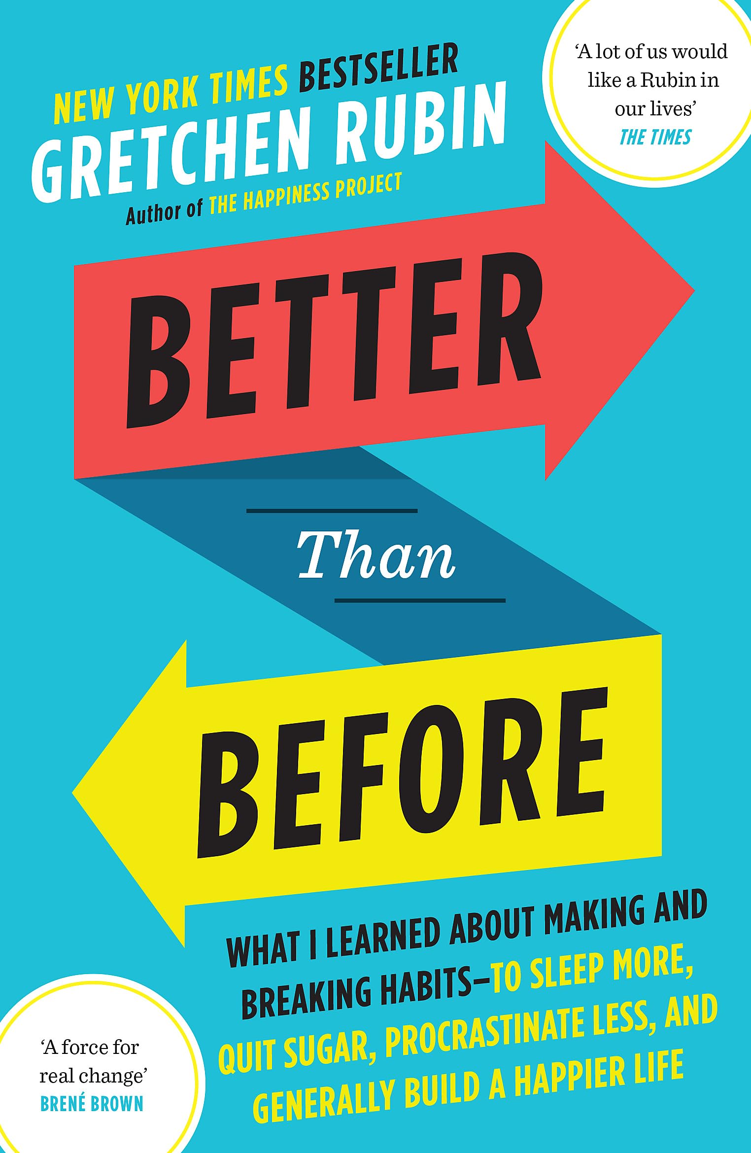 Better Than Before: What I Learned About Making and Breaking Habits  to Sleep More, Quit Sugar, Procrastinate Less, and General