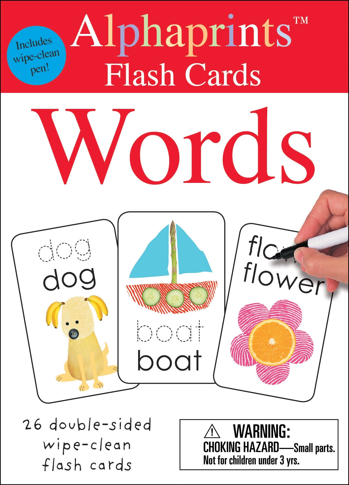 Alphaprints: Wipe Clean Flash Cards Words (Wipe Clean Activity Flash Cards)