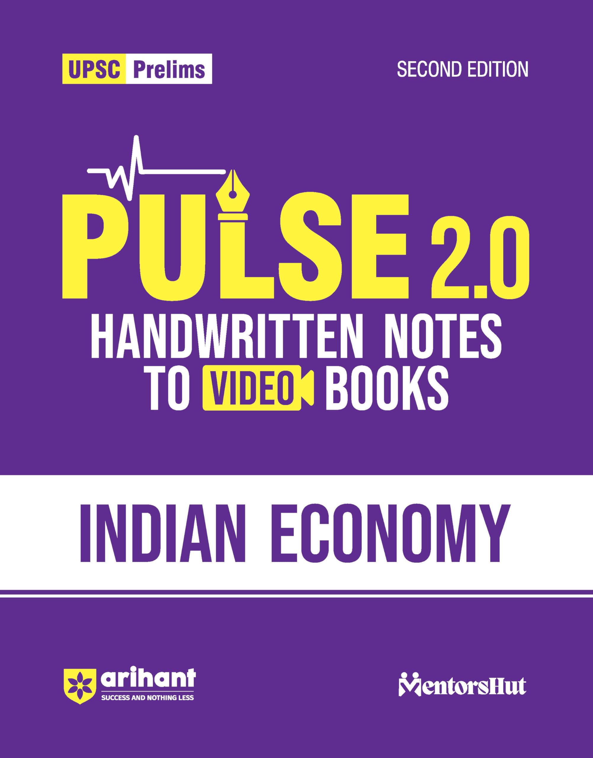 (Old Edition) Arihant UPSC Prelims Modern Indian Economy India 2025 (PULSE 2.0 Handwritten Notes Series)