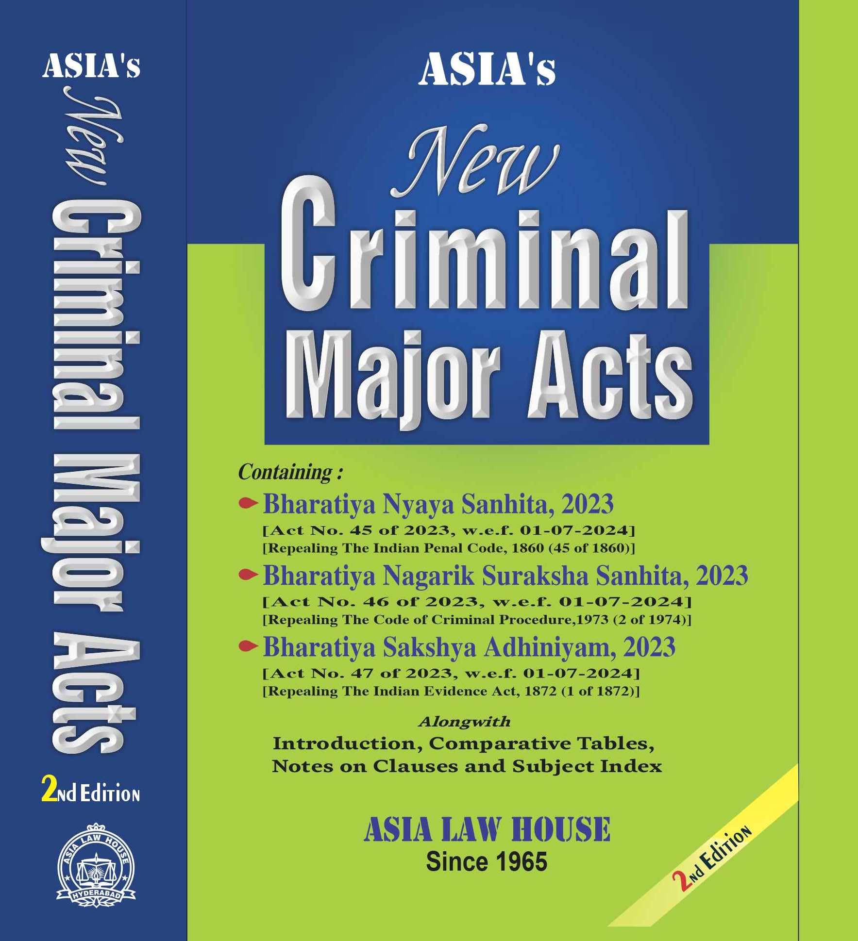 AsiaS New Criminal Major Acts (2Nd Edition 2024)